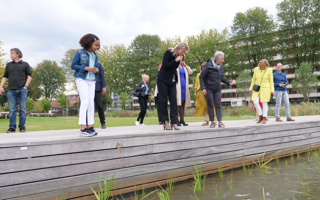 Minister Ollongren op bezoek in Spoorpark
