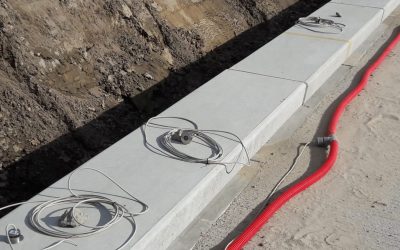 Ledverlichting onder banken boulevard aangebracht