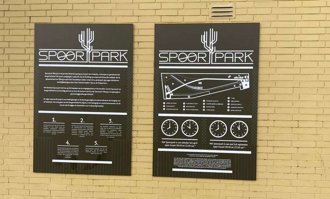Nieuwe informatieborden geplaatst in Spoorpark