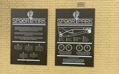 Nieuwe informatieborden geplaatst in Spoorpark