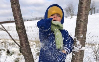 Jong en oud geniet van sneeuw in Spoorpark