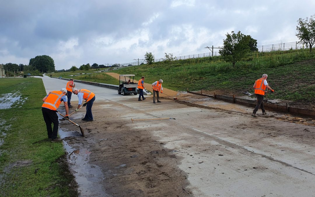 Regen zorgt voor modderstroom in Spoorpark